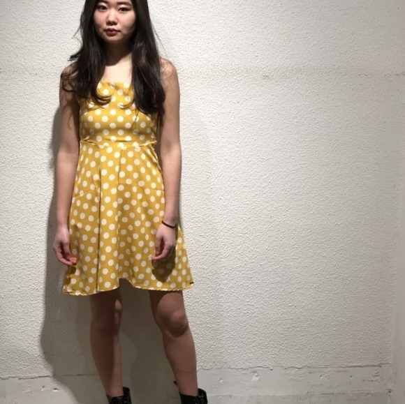 Volcom Retro Yellow Polka Dot Dress - Picture 12 of 16